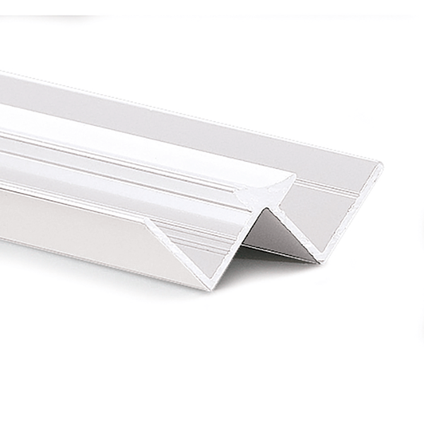 Neptune Aluminium White Finish 10mm Internal Corner 2.4m image